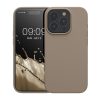 Pouzdro Kwmobile pro Apple iPhone 15 Pro, béžové, silikonové, KWM000020CC047C