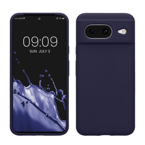 Pouzdro Kwmobile pro Google Pixel 8, tmavě modré, silikonové, KWM000020JF038C