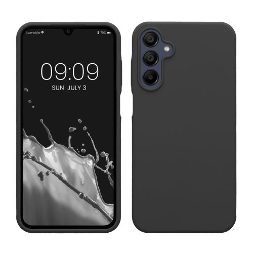Pouzdro Kwmobile pro Samsung Galaxy A15 5G, tmavě šedé, silikonové, KWM000021MF027C