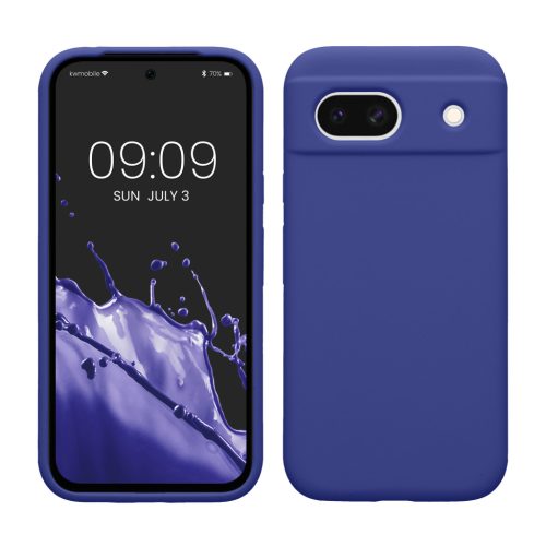 Pouzdro Kwmobile pro Google Pixel 8a, modré, silikonové, KWM000020KQ052C