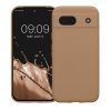 Pouzdro Kwmobile pro Google Pixel 8a, krémové, silikonové, KWM000020KU035C
