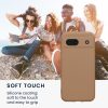 Pouzdro Kwmobile pro Google Pixel 8a, krémové, silikonové, KWM000020KU035C