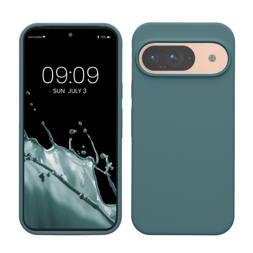 Pouzdro Kwmobile pro Google Pixel 9/Pixel 9 Pro, světle zelené, silikonové, KWM000020PI023C