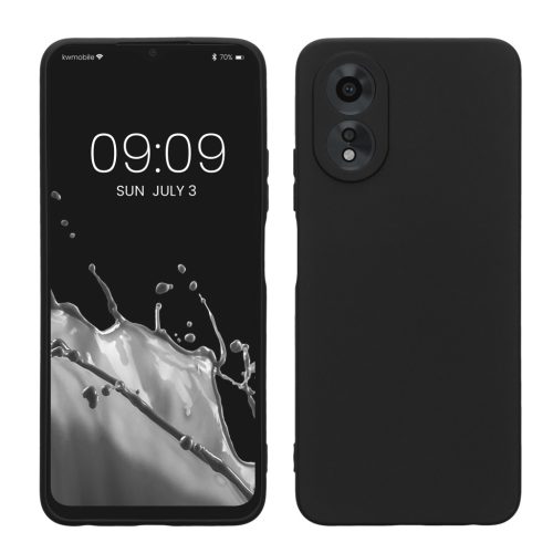 Pouzdro Kwmobile pro OPPO A38/A18, černé, silikonové, KWM000020QM001C