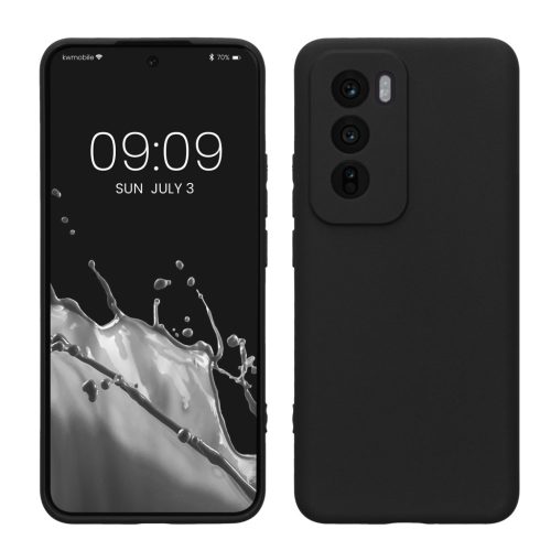 Pouzdro Kwmobile pro OPPO Reno12, černé, silikonové, KWM000020QO001C