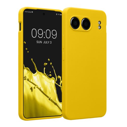 Pouzdro Kwmobile pro OnePlus Nord 4, žluté, silikonové, KWM000022VH004C
