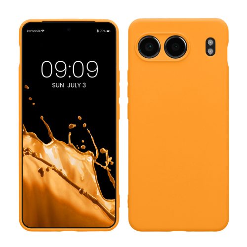 Pouzdro Kwmobile pro OnePlus Nord 4, oranžové, silikonové, KWM000022VI005C