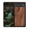 Pouzdro Kwmobile pro Google Pixel 6a, hnědé, dřevo/silikon, KWM000015MB003C