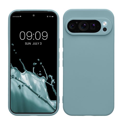Pouzdro Kwmobile pro Google Pixel 9 Pro, zelené, silikonové, KWM000020PH014C