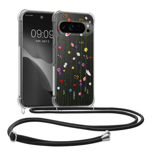 Pouzdro Kwmobile se šňůrkou na krk pro Google Pixel 9 Pro XL, vícebarevné, silikonové, KWM000020QQ002C