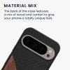 Pouzdro Kwmobile pro Google Pixel 9/Pixel 9 Pro, hnědé/černé, dřevo/silikon, KWM000020QR001C