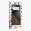 Pouzdro Kwmobile pro Google Pixel 9/Pixel 9 Pro, hnědé/černé, dřevo/silikon, KWM000020QR001C