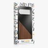 Pouzdro Kwmobile pro Google Pixel 9 Pro XL, hnědé/černé, dřevo/silikon, KWM000020QS001C