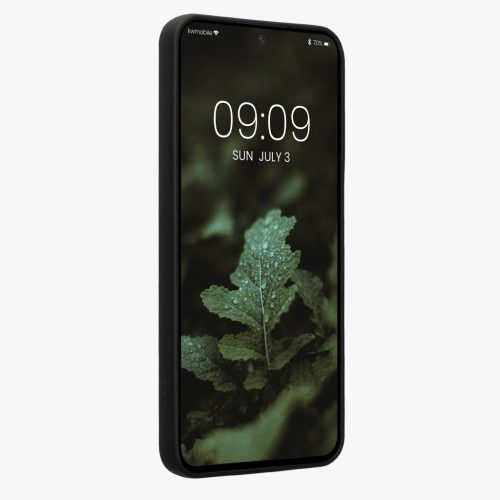 Pouzdro Kwmobile pro Samsung Galaxy S24 FE, hnědé, dřevo/silikon, KWM000021WK001C