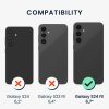 Pouzdro Kwmobile se šňůrkou pro Samsung Galaxy S24 FE, průhledné/černé, silikonové, KWM000021WL001C