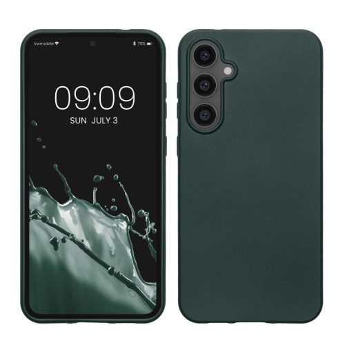 Pouzdro Kwmobile pro Samsung Galaxy S23 FE, zelené, silikonové, KWM000021WO001C
