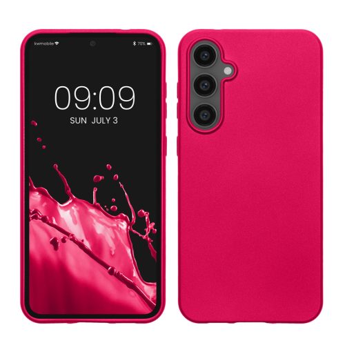 Pouzdro Kwmobile pro Samsung Galaxy S23 FE, růžové, silikonové, KWM000021WO005C