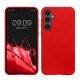 Pouzdro Kwmobile pro Samsung Galaxy S23 FE, červené, silikonové, KWM000021WO006C