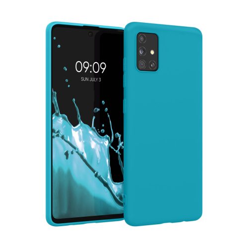 Pouzdro Kwmobile pro Samsung Galaxy A51, světle modré, silikonové, KWM000010YZ056C