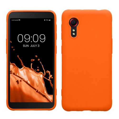 Silikonový kryt Kwmobile pro Samsung Galaxy Xcover 5, oranžový, KWM000012NV037C