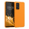 Pouzdro Kwmobile pro Samsung Galaxy A33 5G, oranžové, silikonové, KWM000015FQ014C