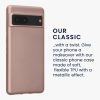 Pouzdro Kwmobile pro Google Pixel 7, krémové, silikonové, KWM000017QR011C