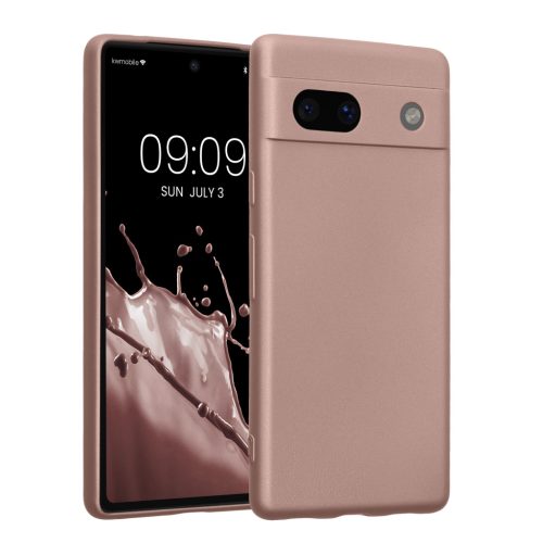 Pouzdro Kwmobile pro Google Pixel 7a, krémové, silikonové, KWM000019YG014C