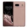 Pouzdro Kwmobile pro Google Pixel 7a, krémové, silikonové, KWM000019YG014C