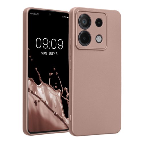 Pouzdro Kwmobile pro Xiaomi Redmi Note 13 Pro 5G, krémové, silikonové, KWM000020LE013C