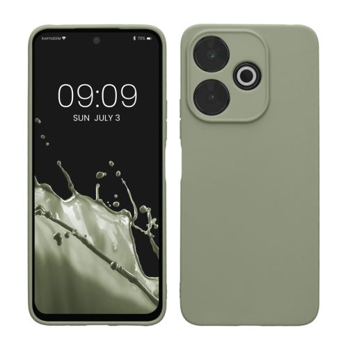 Pouzdro Kwmobile pro Xiaomi Redmi 13, světle zelené, silikonové, KWM000020QI002C