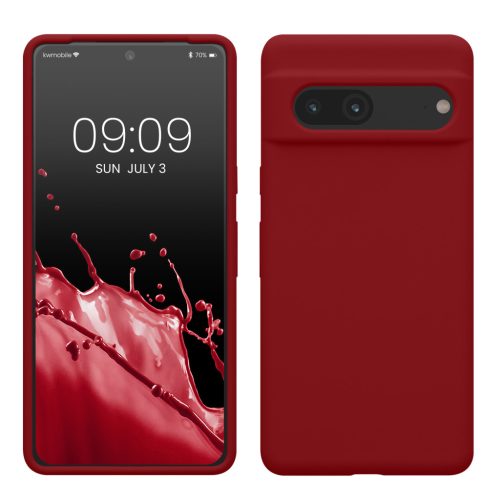 Pouzdro Kwmobile pro Google Pixel 7, červené, silikonové, KWM0000171I058C