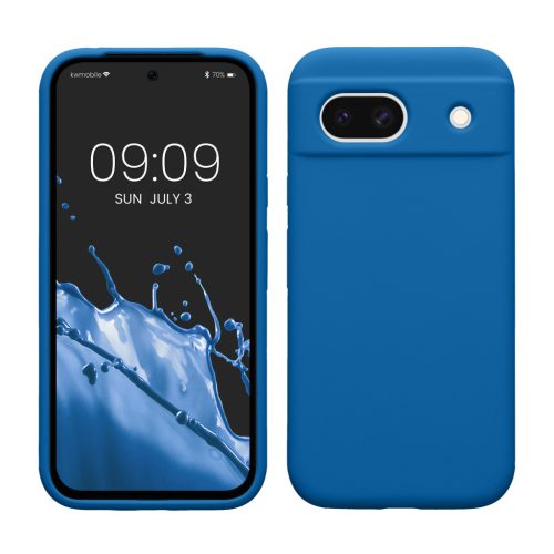 Pouzdro Kwmobile pro Google Pixel 8a, modré, silikonové, KWM000020KQ053C