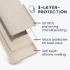 Pouzdro Kwmobile pro Google Pixel 8a, krémové, silikonové, KWM000020KQ054C