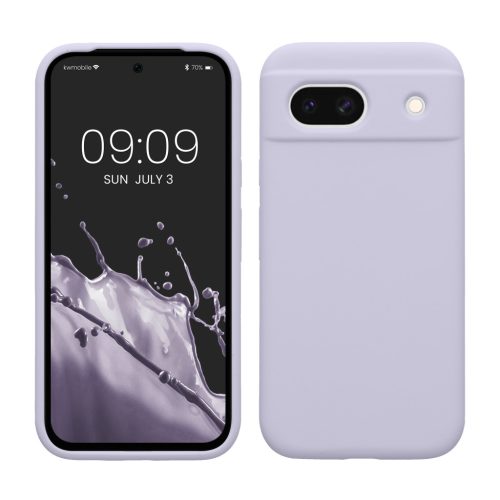 Pouzdro Kwmobile pro Google Pixel 8a, světle fialové, silikonové, KWM000020KQ055C