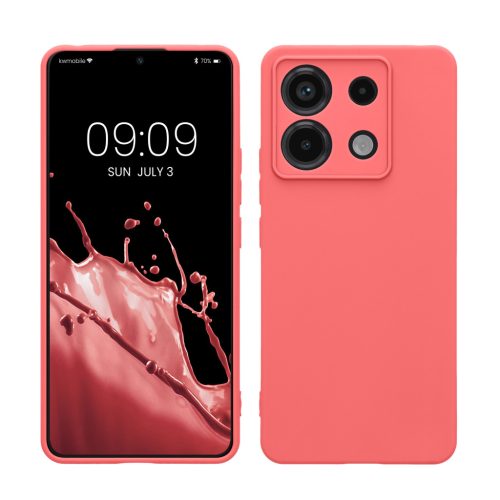 Pouzdro Kwmobile pro Xiaomi Redmi Note 13 Pro 5G, růžové, silikonové, KWM000020LD036C