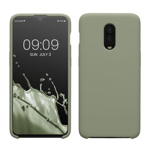 Pouzdro Kwmobile pro OnePlus 6T, světle zelené, silikonové, KWM000009BL039C