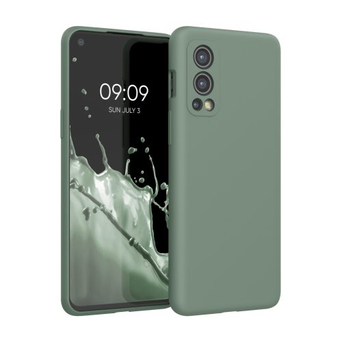 Pouzdro Kwmobile pro OnePlus Nord 2 5G, zelené, silikonové, KWM000013UZ040C