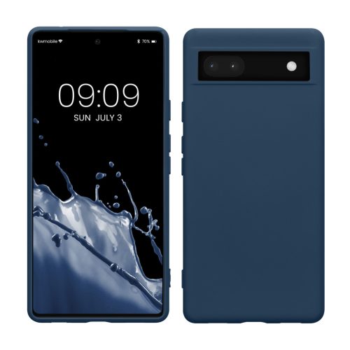 Pouzdro Kwmobile pro Google Pixel 6a, modré, silikonové, KWM000015OO024C