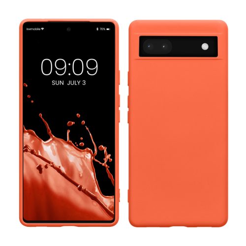 Pouzdro Kwmobile pro Google Pixel 6a, růžové, silikonové, KWM000015OO025C