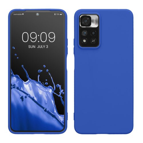 Pouzdro Kwmobile pro Xiaomi Redmi Note 11 Pro Plus 5G/Note 11 Pro Plus 5G, modré, silikonové, KWM000015PY013C