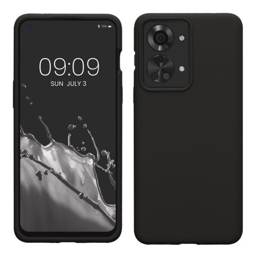 Pouzdro Kwmobile pro OnePlus Nord 2T, černé, silikonové, KWM000016CQ020C