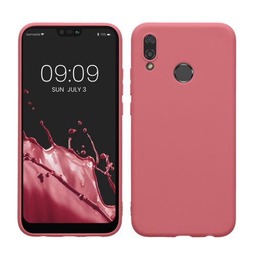 Pouzdro Kwmobile pro Huawei P20 Lite, tmavě růžové, silikonové, KWM000008RT028C