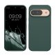 Pouzdro Kwmobile pro Google Pixel 9/Pixel 9 Pro, tmavě zelené, silikonové, KWM000020PI025C