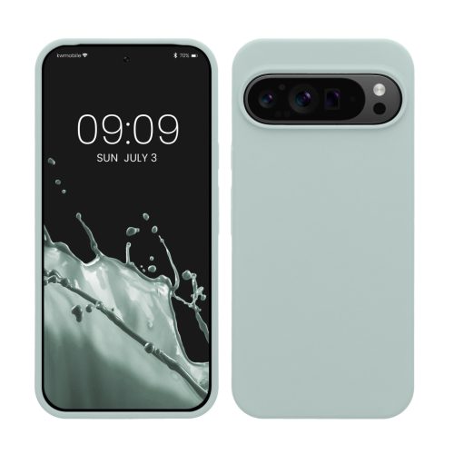Pouzdro Kwmobile pro Google Pixel 9 Pro XL, světle zelené, silikonové, KWM000020PV024C