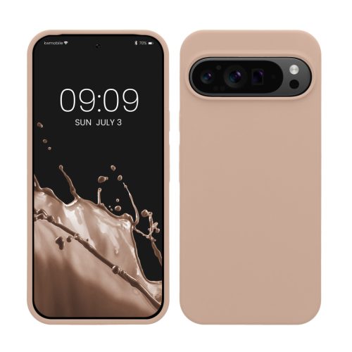 Pouzdro Kwmobile pro Google Pixel 9 Pro XL, světle růžové, silikonové, KWM000020PV029C