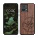 Pouzdro Kwmobile pro Motorola Moto G84, hnědé, dřevo/silikon, KWM000022VU001C