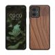 Pouzdro Kwmobile pro Motorola Moto G54, hnědé, dřevo/silikon, KWM000022VV001C