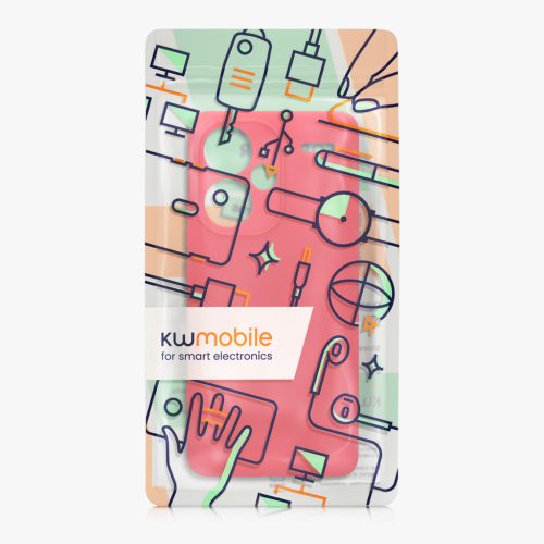 Pouzdro Kwmobile pro Xiaomi Redmi Note 13 Pro Plus 5G, růžové, silikonové, KWM000020OF006C
