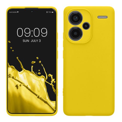 Pouzdro Kwmobile pro Xiaomi Redmi Note 13 Pro Plus 5G, žluté, silikonové, KWM000020OF007C