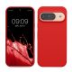 Pouzdro Kwmobile pro Google Pixel 9/Pixel 9 Pro, červené, silikonové, KWM000020PI034C